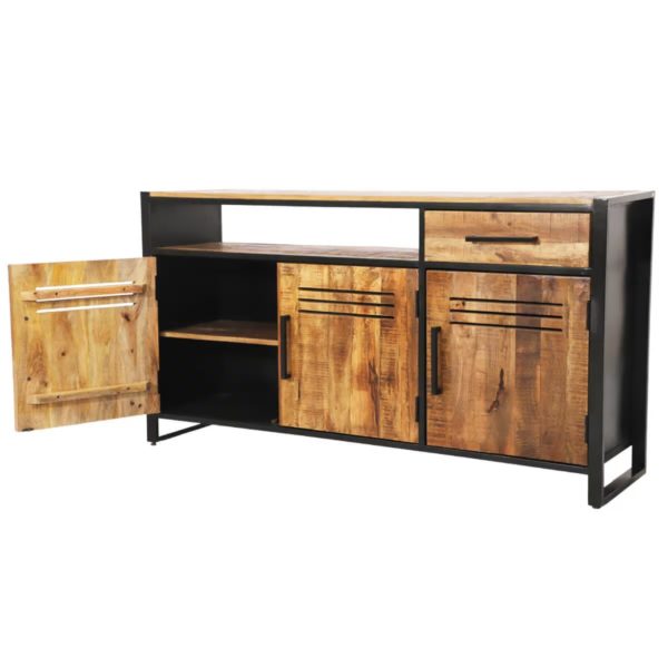 Industrial Mango Wood Large Sideboard Cm Traditional Art And Crafts